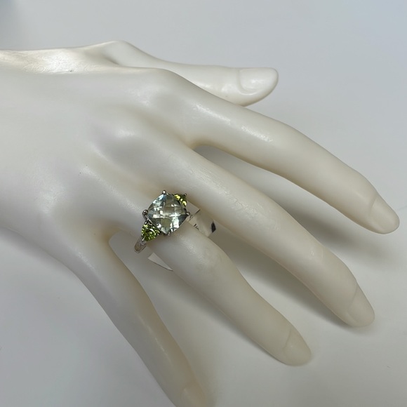 NWT Mint Quartz/Peridot Sterling Silver Ring - Picture 5 of 11